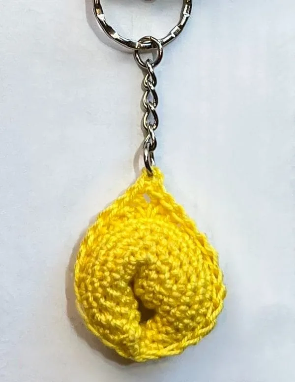 Crochet Tortellino Keyring