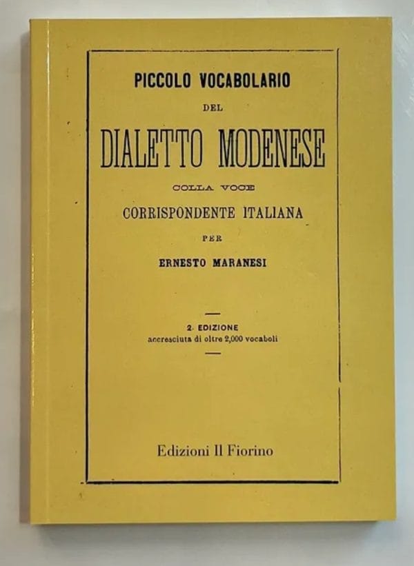 Vocabolario dialetto modenese